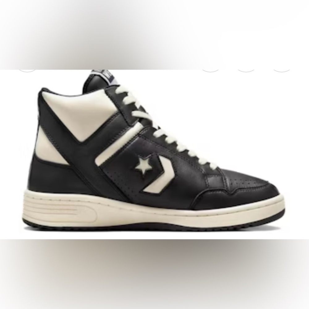 🆕 Converse Weapon High Black Natural Ivory Sneakers Men’s 9.5 / Women’s 11 NIB - Picture 5 of 7